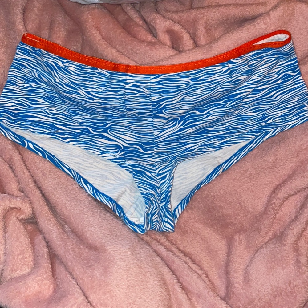Joe Boxer Blue Zebra Print Boyshort Panties